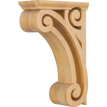 Hardware Resources 3" Wx6-5/8"Dx10"H Maple Open Space Corbel COR2-1MP